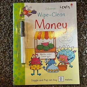 📚Usborne "Wipe-Clean" Money Workbook💰